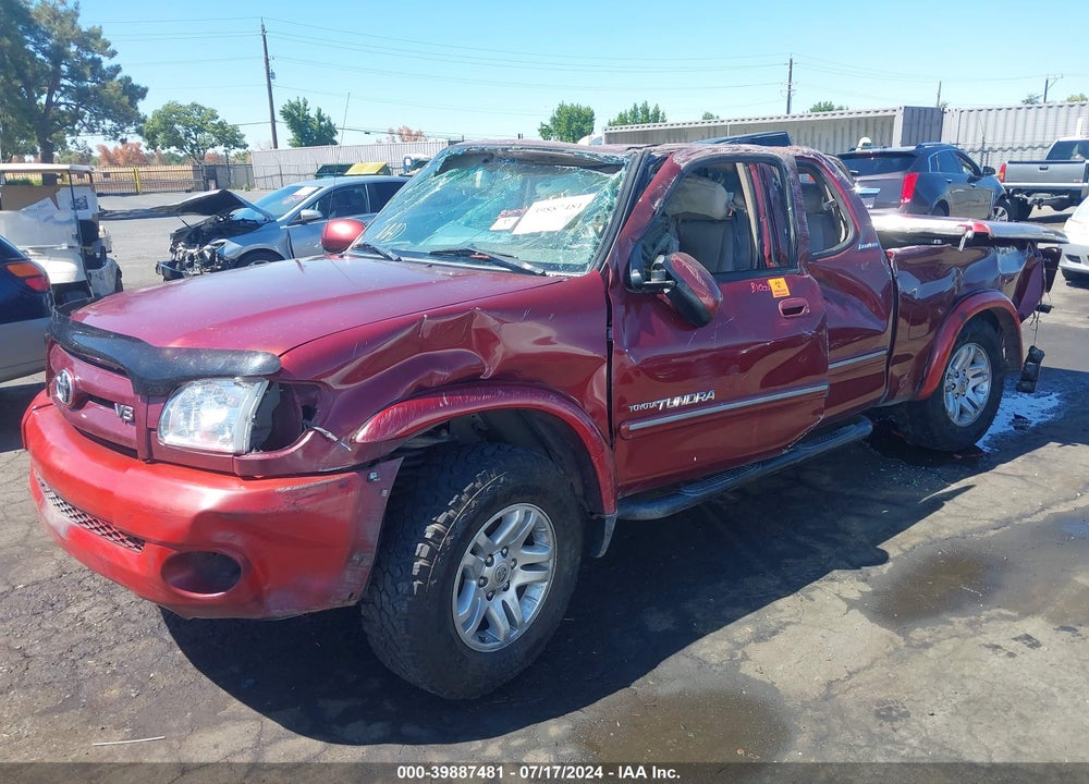 2004 TOYOTA TUNDRA LTD V8 VIN: 5TBBT48104S447637