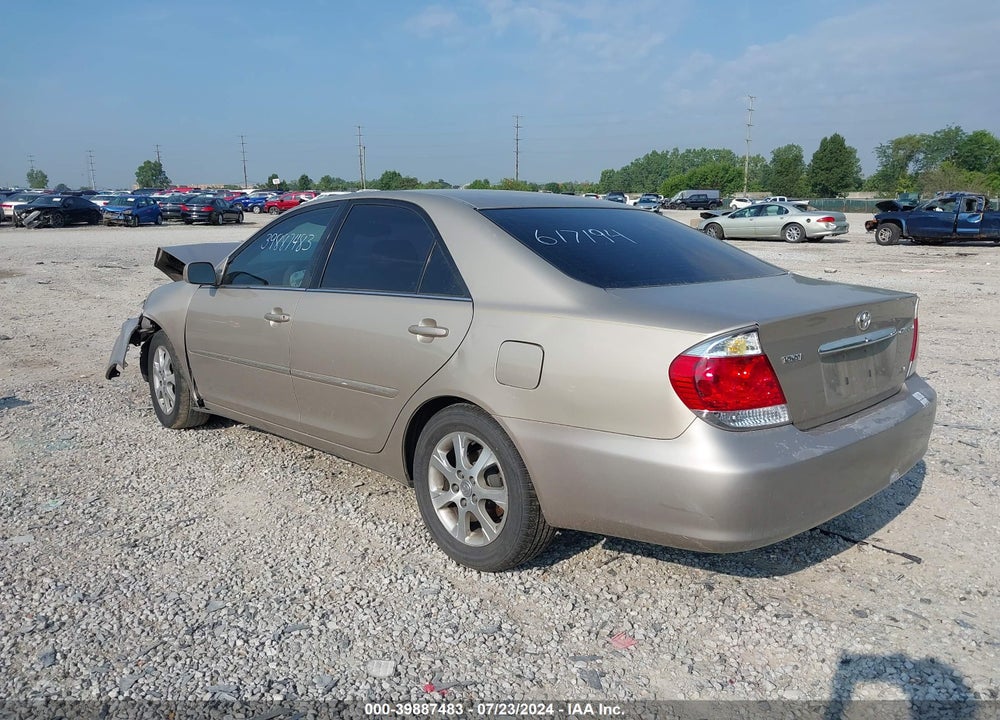 2005 TOYOTA CAMRY XLE V6 VIN: 4T1BF30K25U617194