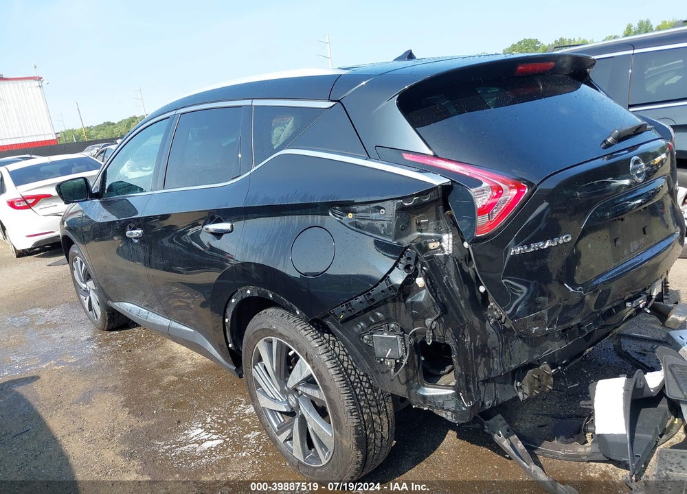2015 NISSAN MURANO PLATINUM VIN: 5N1AZ2MH0FN246043