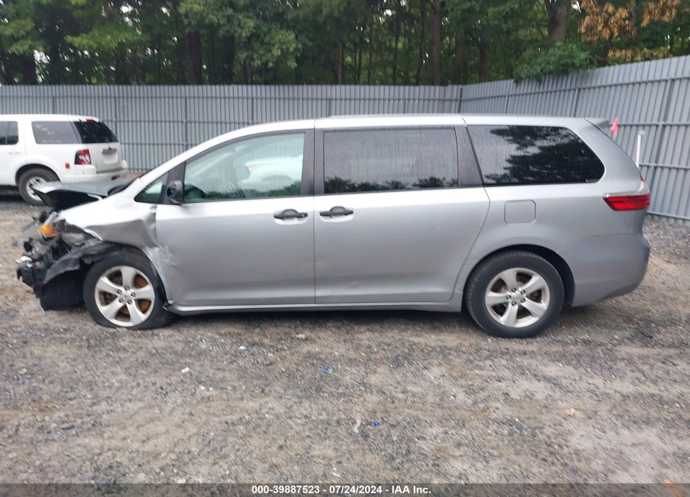 2016 TOYOTA SIENNA L 7 PASSENGER VIN: 5TDZK3DCXGS706990