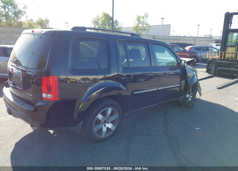 2012 HONDA PILOT TOURING VIN: 5FNYF3H96CB007580