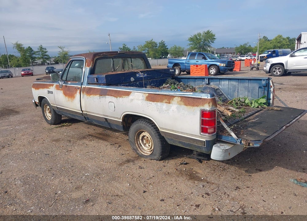 1989 DODGE D-SERIES D150 VIN: 1B7FE16Y6KS009484