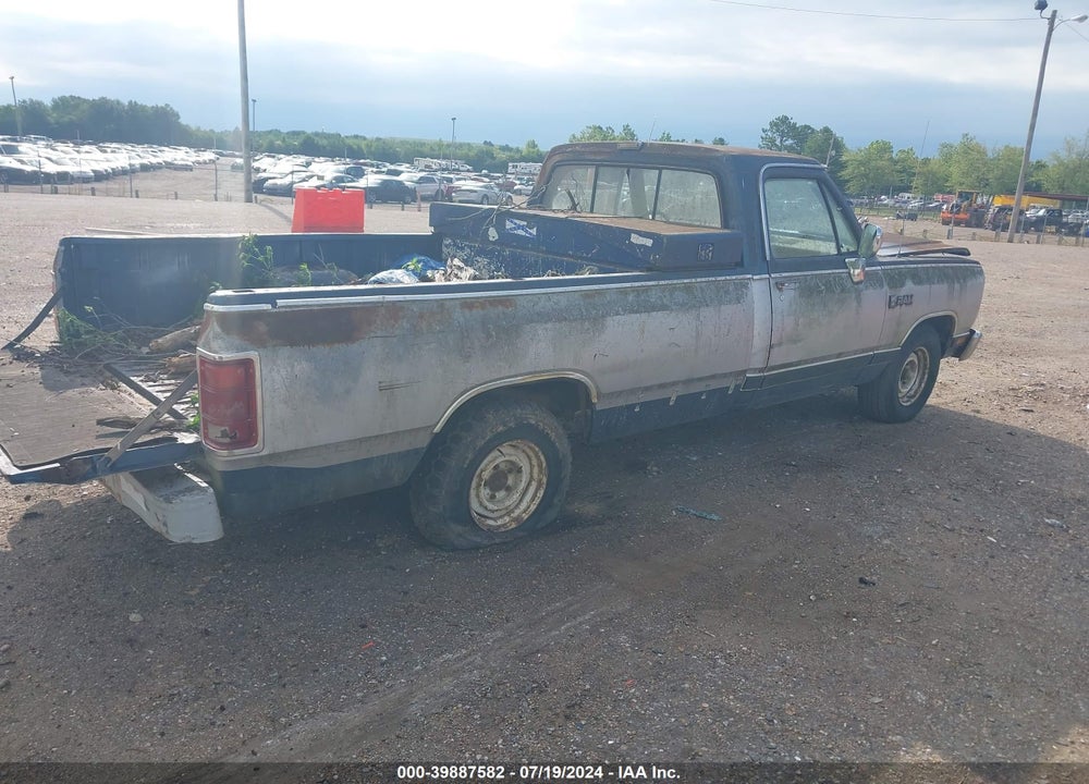 1989 DODGE D-SERIES D150 VIN: 1B7FE16Y6KS009484