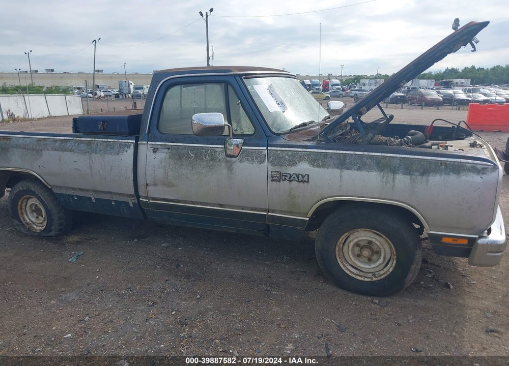 1989 DODGE D-SERIES D150 VIN: 1B7FE16Y6KS009484