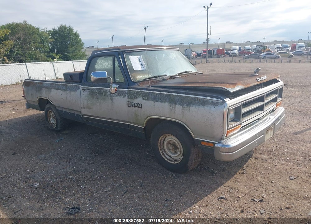 1989 DODGE D-SERIES D150 VIN: 1B7FE16Y6KS009484
