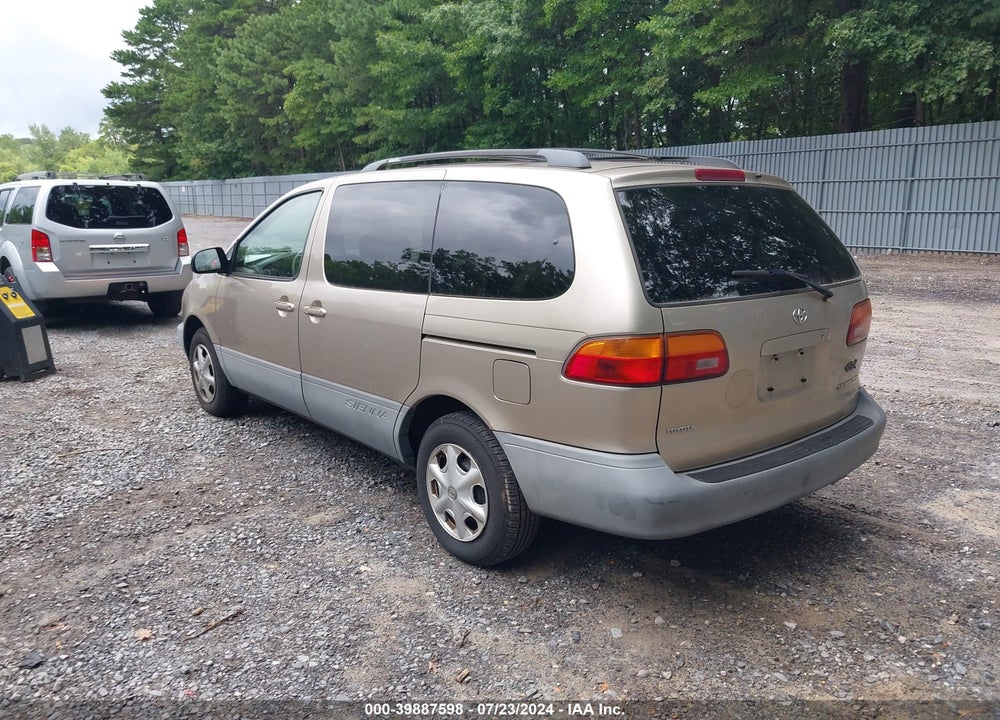 2000 TOYOTA SIENNA LE VIN: 4T3ZF13C1YU200135