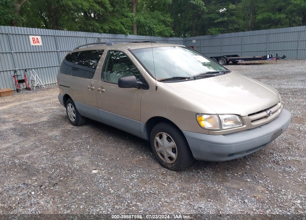 2000 TOYOTA SIENNA LE VIN: 4T3ZF13C1YU200135