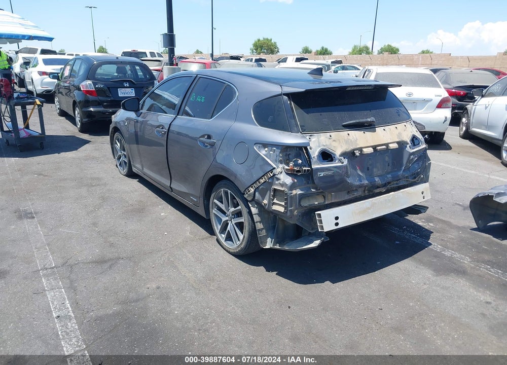 2015 LEXUS CT 200H VIN: JTHKD5BH1F2227674