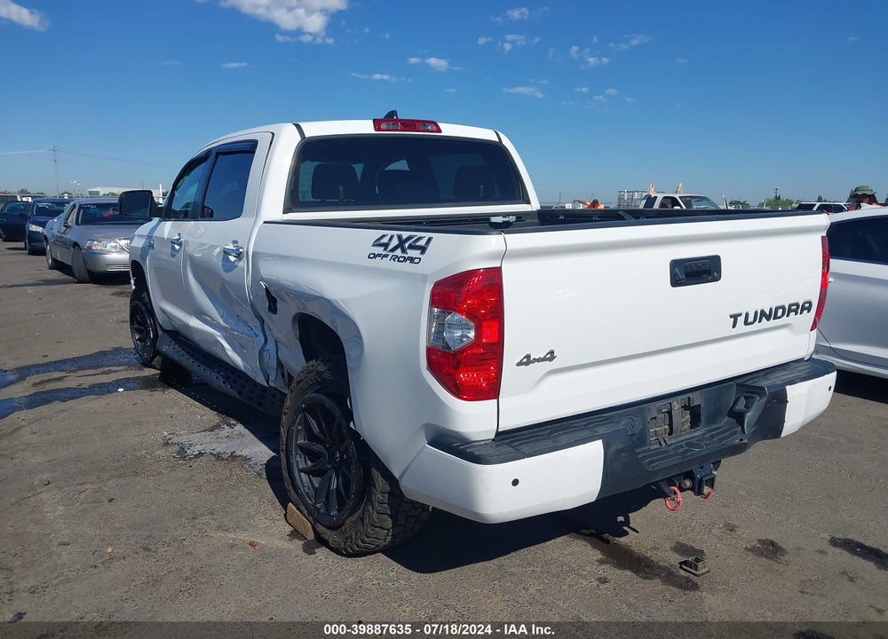 2020 TOYOTA TUNDRA PLATINUM VIN: 5TFAY5F15LX895622
