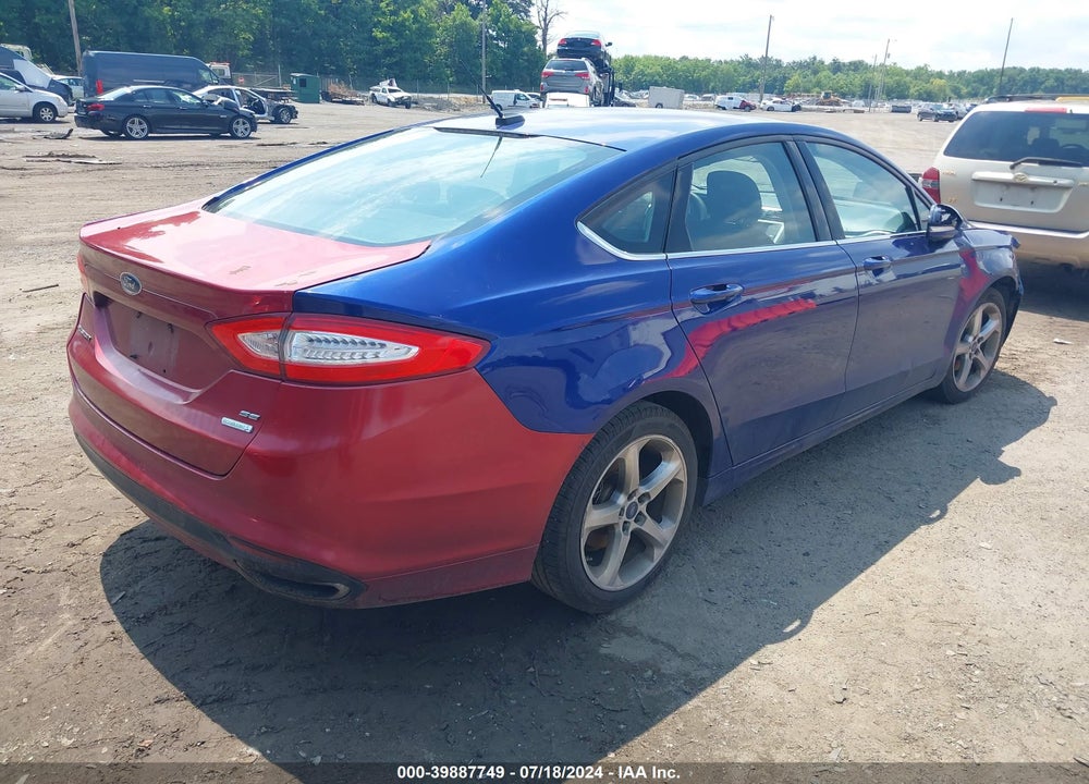 2014 FORD FUSION SE VIN: 3FA6P0HR3ER154191