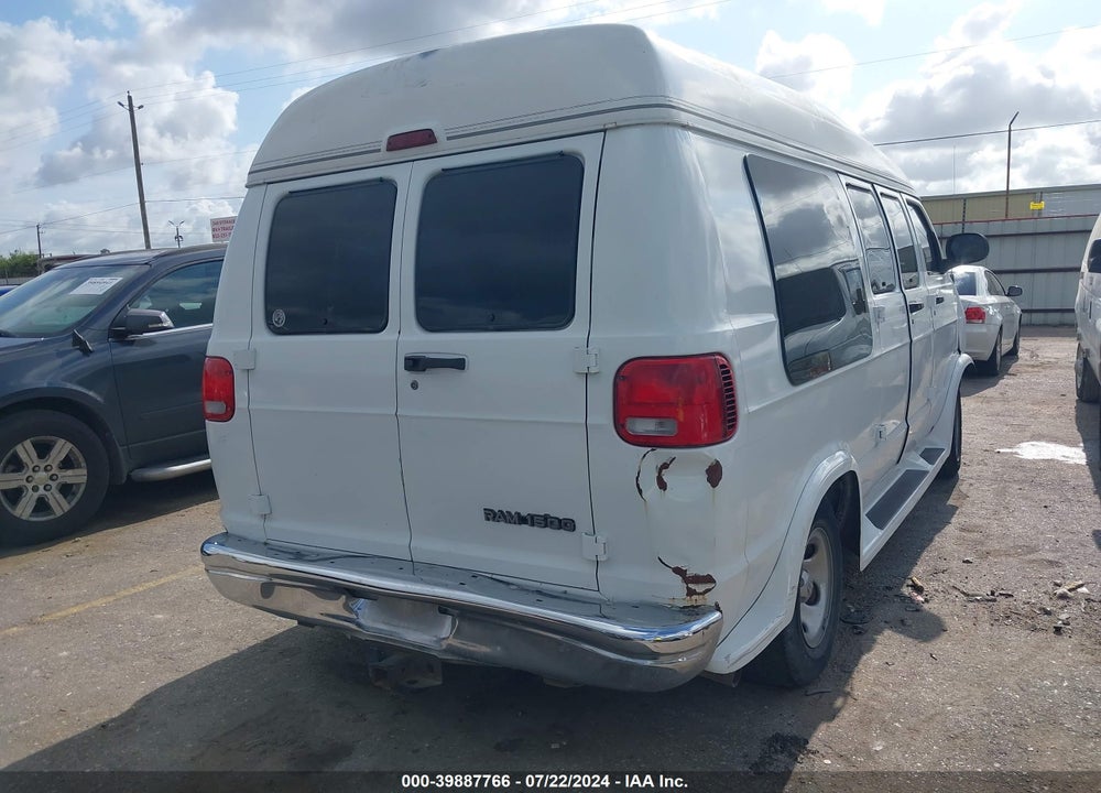 2000 DODGE RAM VAN 1500 CONVERSION VIN: 2B6HB11Z7YK109361