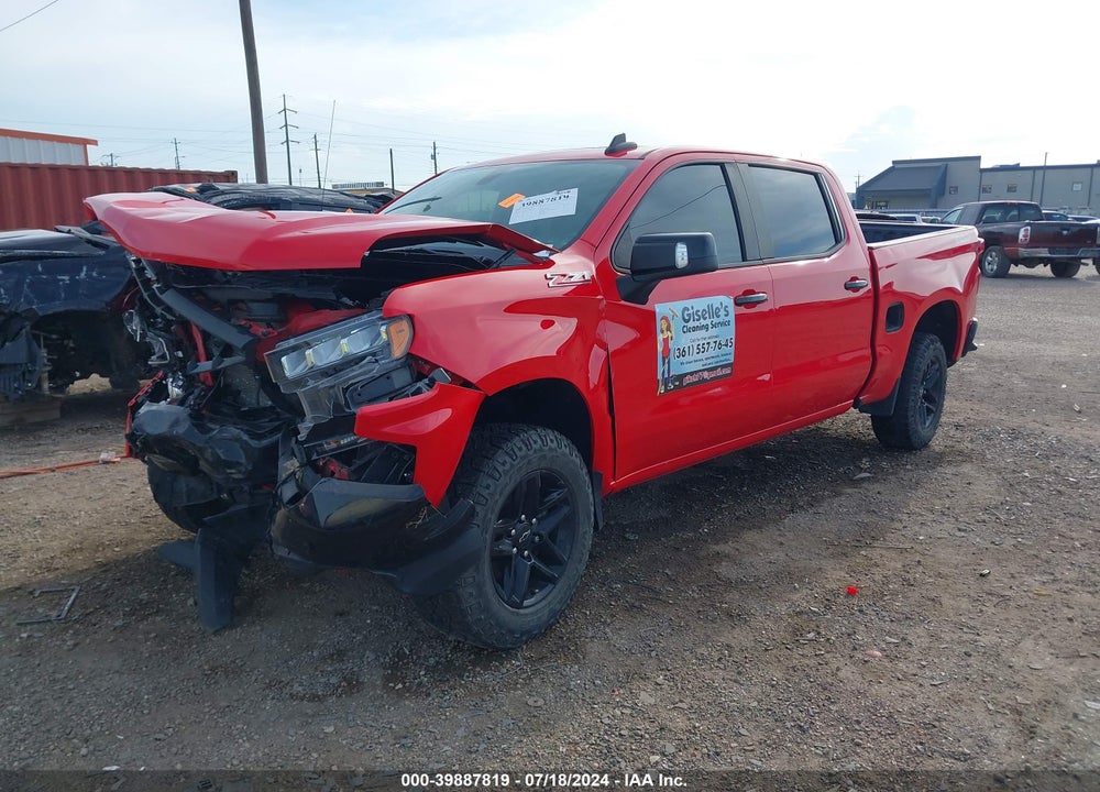 2020 CHEVROLET SILVERADO 1500 4WD SHORT BED LT TRAIL BOSS VIN: 3GCPYFED7LG393100