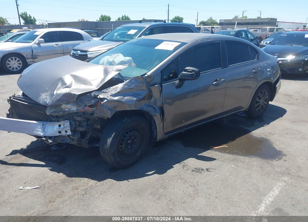 2012 HONDA CIVIC LX VIN: JHMFB2F5XCS003336