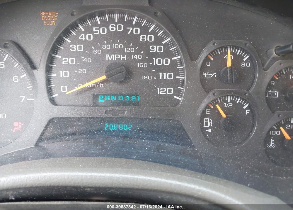 2003 CHEVROLET TRAILBLAZER LS VIN: 1GNDS13S232324162