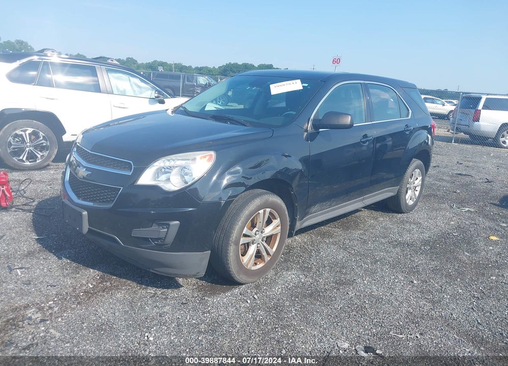2012 CHEVROLET EQUINOX LS VIN: 2GNALBEK6C6163837