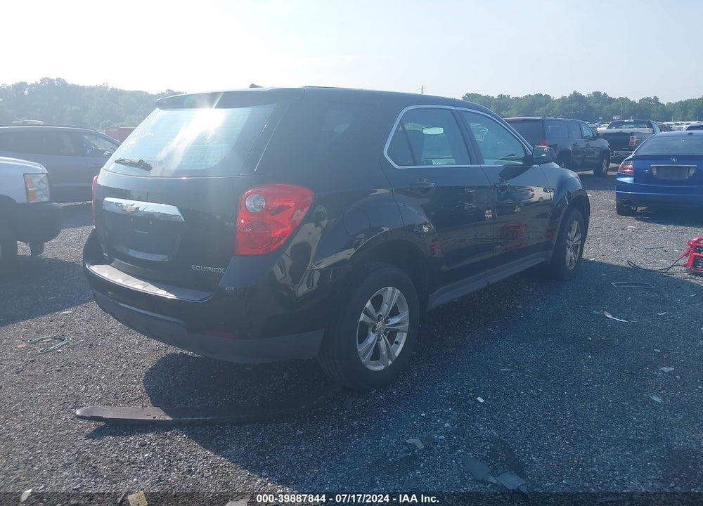 2012 CHEVROLET EQUINOX LS VIN: 2GNALBEK6C6163837