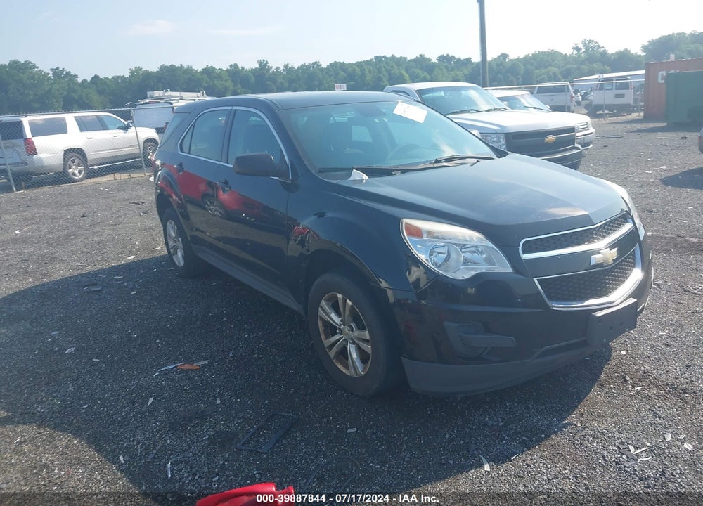 2012 CHEVROLET EQUINOX LS VIN: 2GNALBEK6C6163837