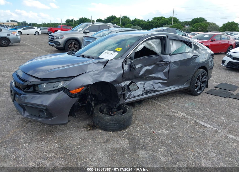 2019 HONDA CIVIC SPORT VIN: 2HGFC2F80KH564869