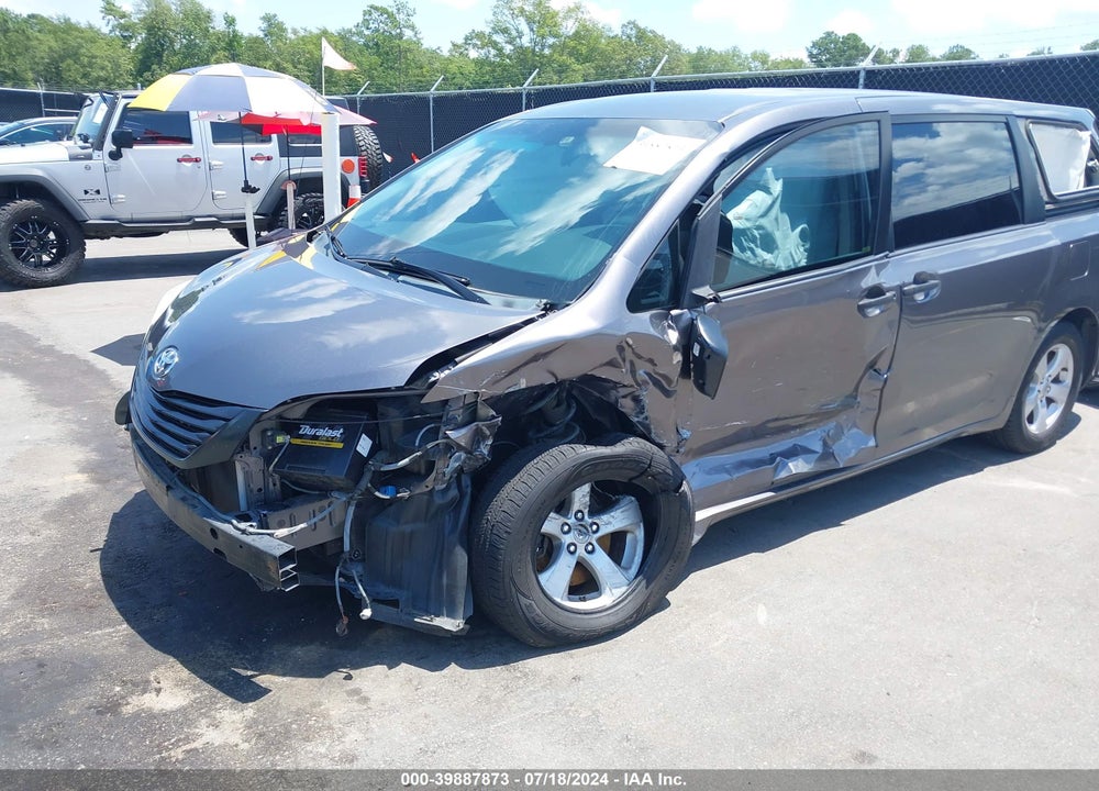 2011 TOYOTA SIENNA BASE V6 VIN: 5TDZK3DC9BS106681