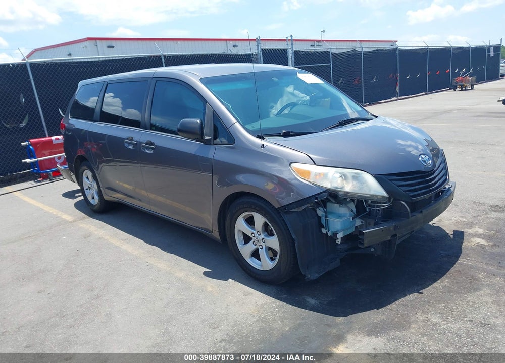 2011 TOYOTA SIENNA BASE V6 VIN: 5TDZK3DC9BS106681