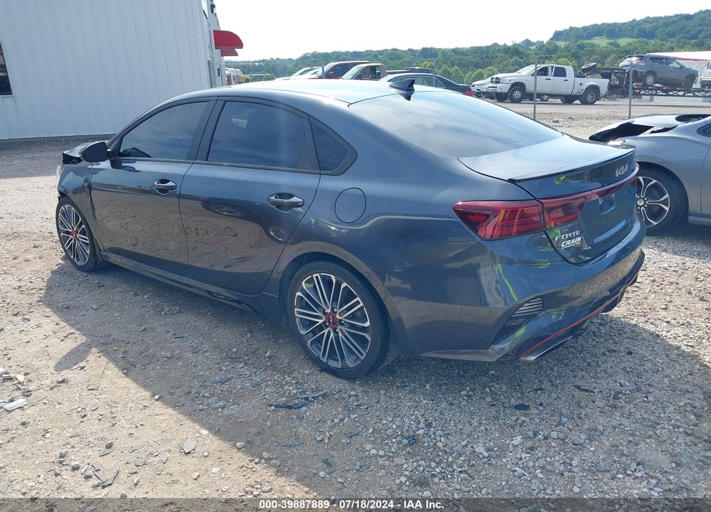 2022 KIA FORTE GT MANUAL VIN: 3KPF44AC3NE478376