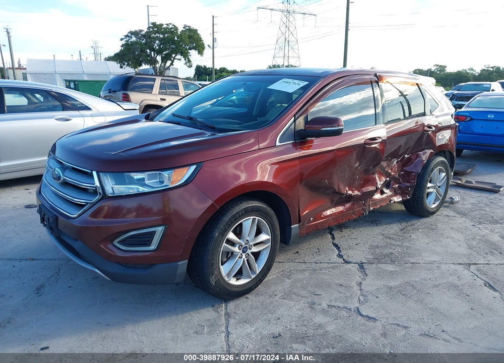 2015 FORD EDGE SEL VIN: 2FMTK3J83FBB46814
