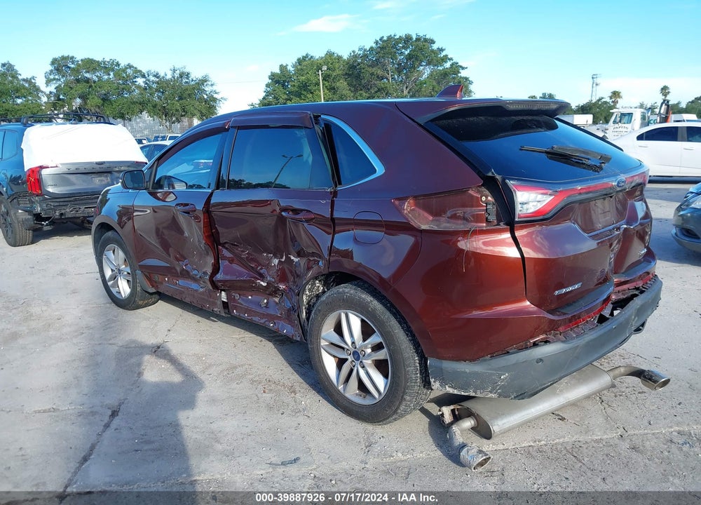 2015 FORD EDGE SEL VIN: 2FMTK3J83FBB46814