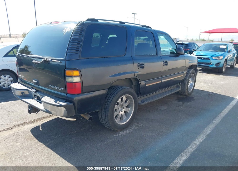 2005 CHEVROLET TAHOE LS VIN: 1GNEC13V55R143708