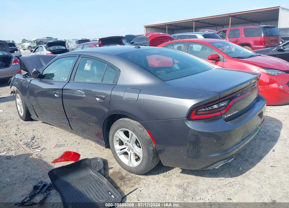 2019 DODGE CHARGER SXT RWD VIN: 2C3CDXBG9KH657502