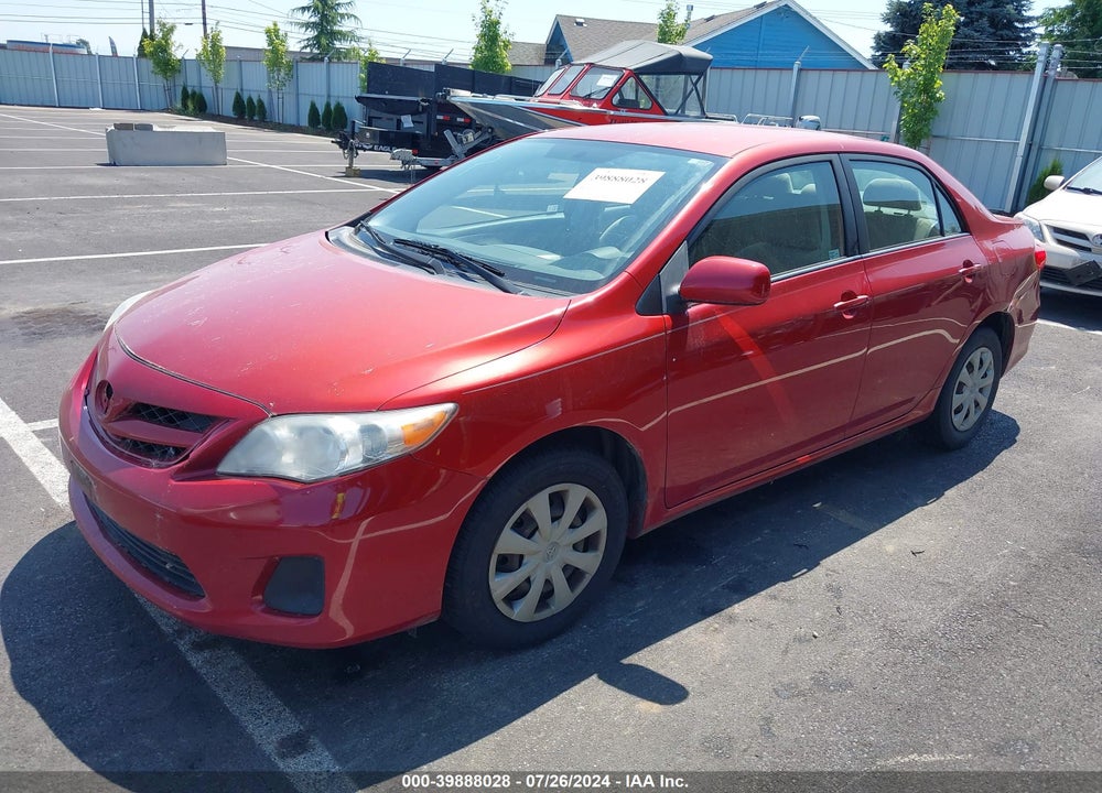 2011 TOYOTA COROLLA LE VIN: JTDBU4EE6B9134616