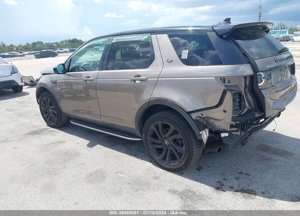 2015 LAND ROVER DISCOVERY SPORT HSE VIN: SALCR2BG0FH538337