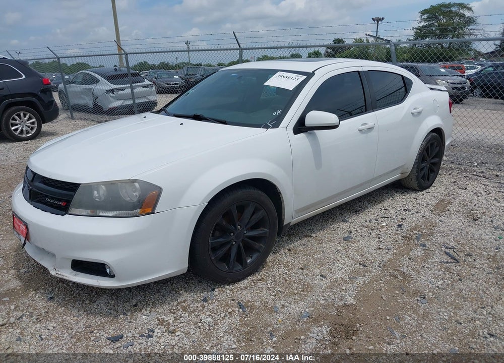 2013 DODGE AVENGER SXT VIN: 1C3CDZCB7DN677319