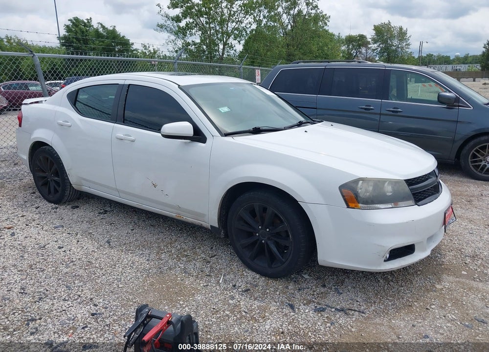 2013 DODGE AVENGER SXT VIN: 1C3CDZCB7DN677319