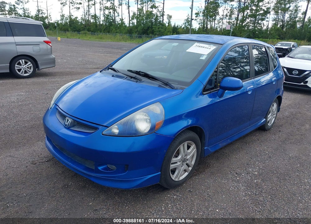 2007 HONDA FIT SPORT VIN: JHMGD38677S000409