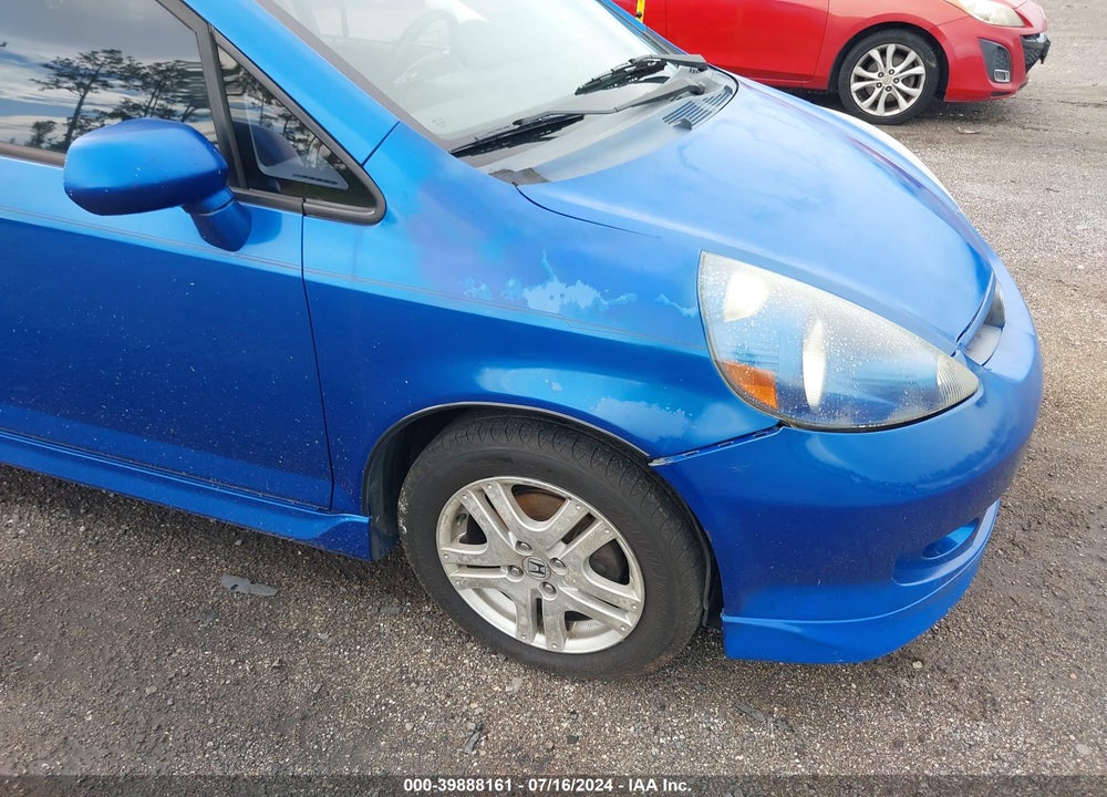 2007 HONDA FIT SPORT VIN: JHMGD38677S000409
