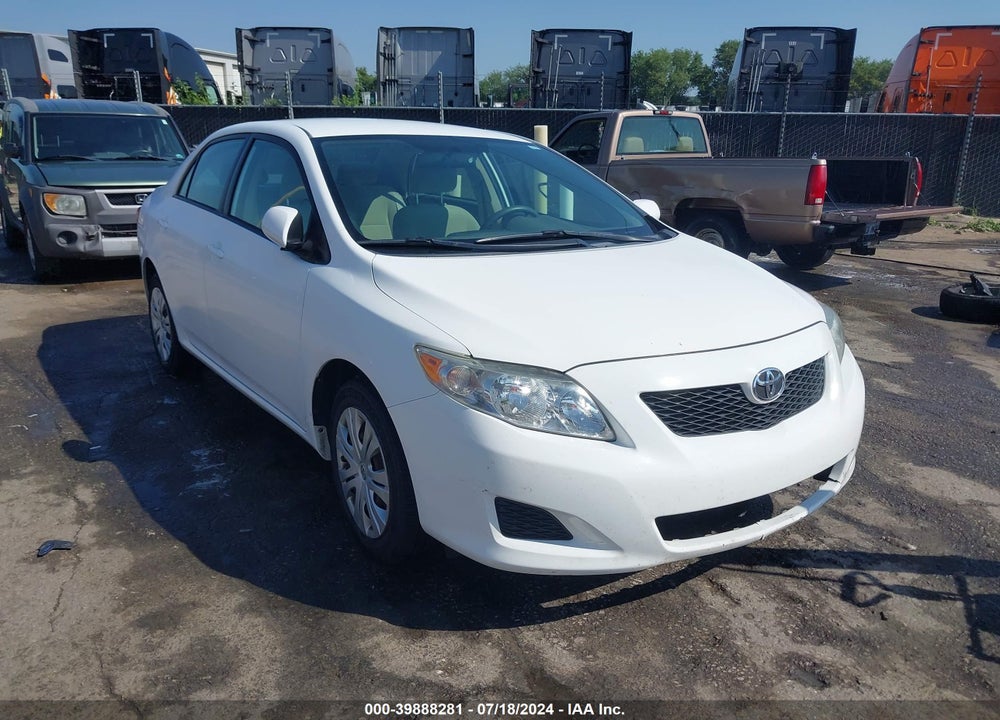2009 TOYOTA COROLLA XLE VIN: 2T1BU40E79C163800