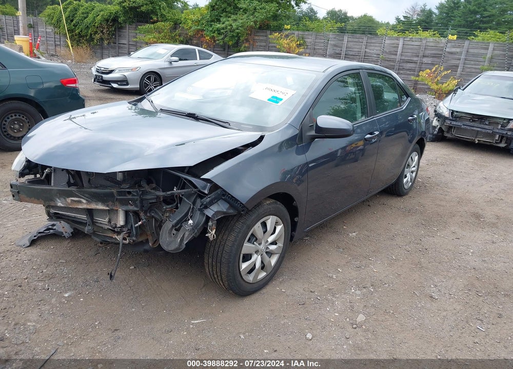 2014 TOYOTA COROLLA LE VIN: 5YFBURHEXEP026295