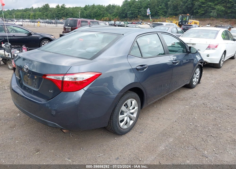 2014 TOYOTA COROLLA LE VIN: 5YFBURHEXEP026295