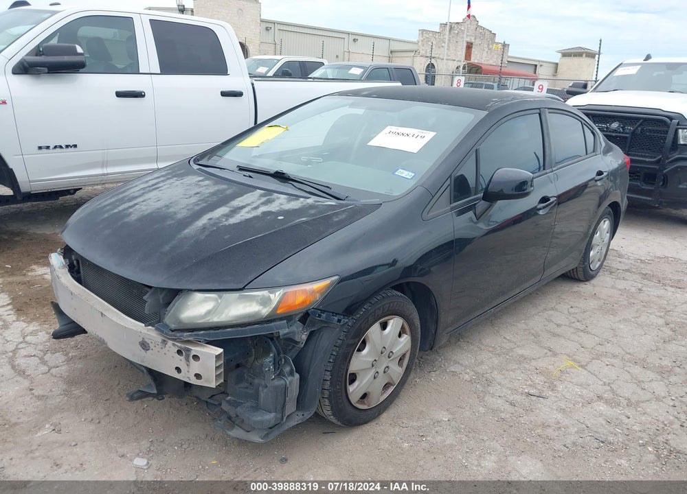 2012 HONDA CIVIC LX VIN: 2HGFB2F54CH604882