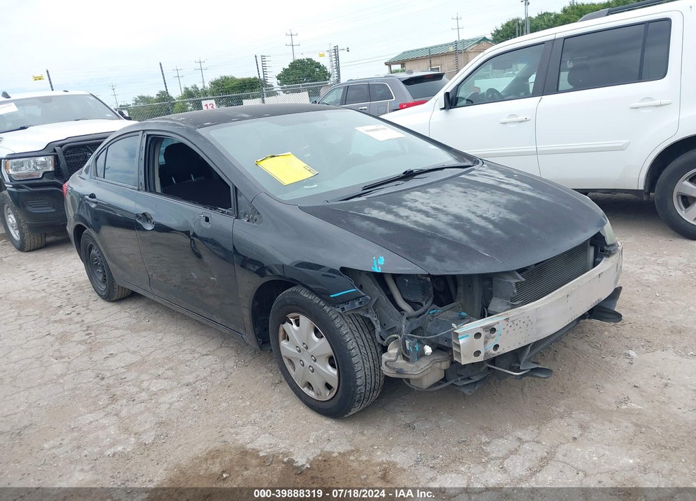 2012 HONDA CIVIC LX VIN: 2HGFB2F54CH604882