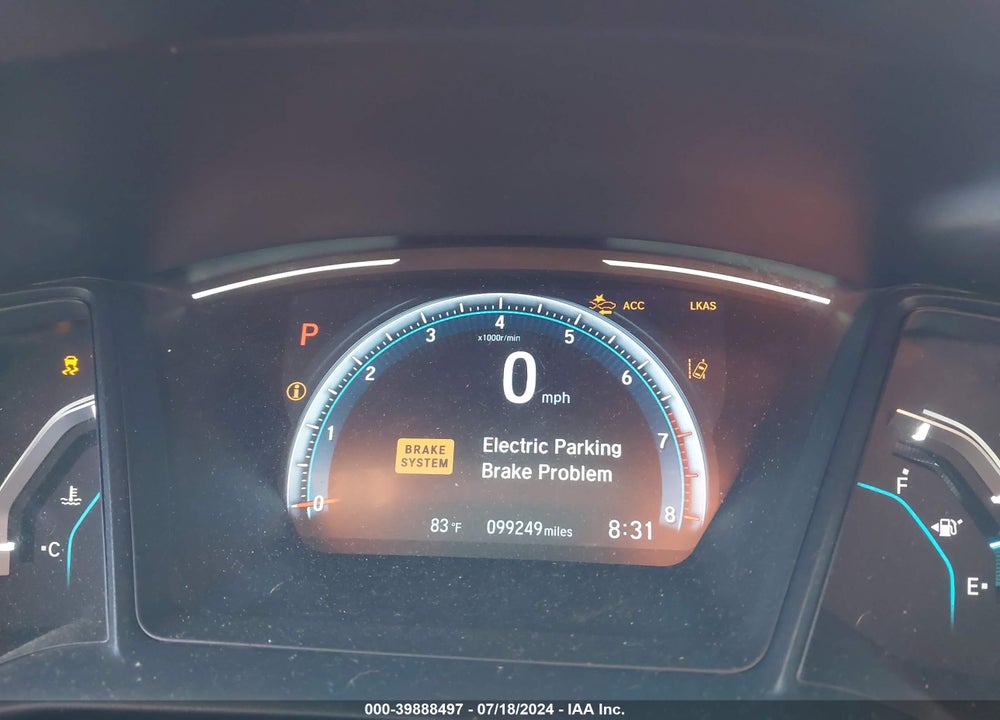2019 HONDA CIVIC LX VIN: 19XFC2F62KE203846
