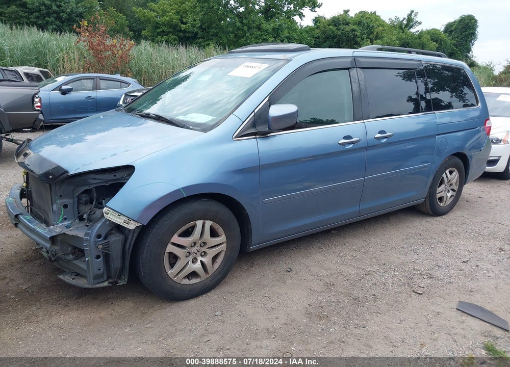 2005 HONDA ODYSSEY EX-L VIN: 5FNRL38765B116636