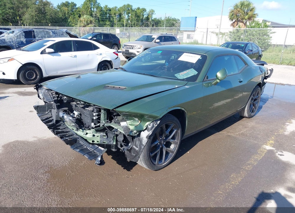 2022 DODGE CHALLENGER SXT VIN: 2C3CDZAG7NH151295