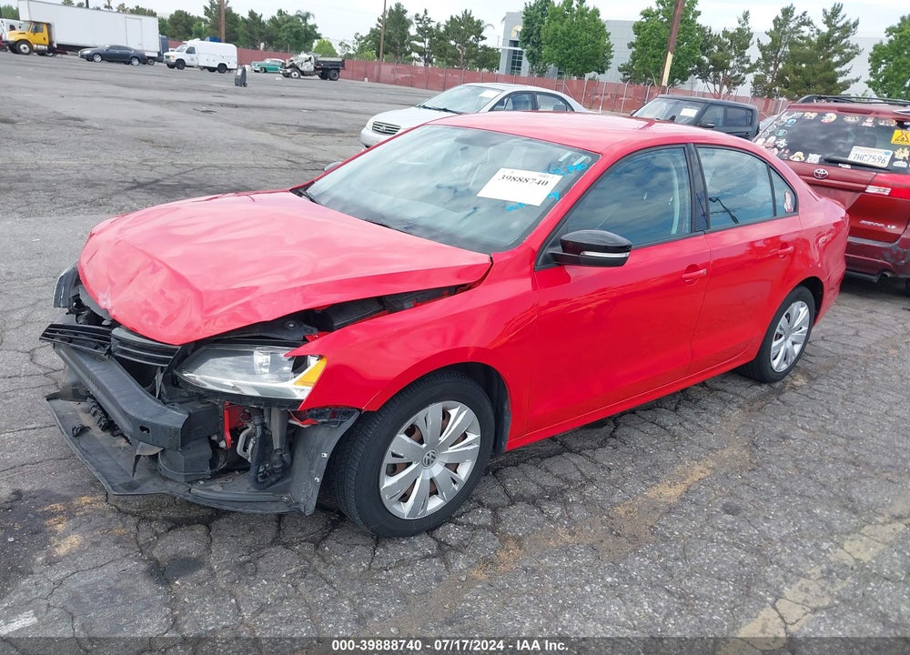 2014 VOLKSWAGEN JETTA 1.8T SE VIN: 3VWD17AJ3EM420156