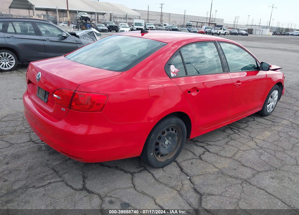 2014 VOLKSWAGEN JETTA 1.8T SE VIN: 3VWD17AJ3EM420156