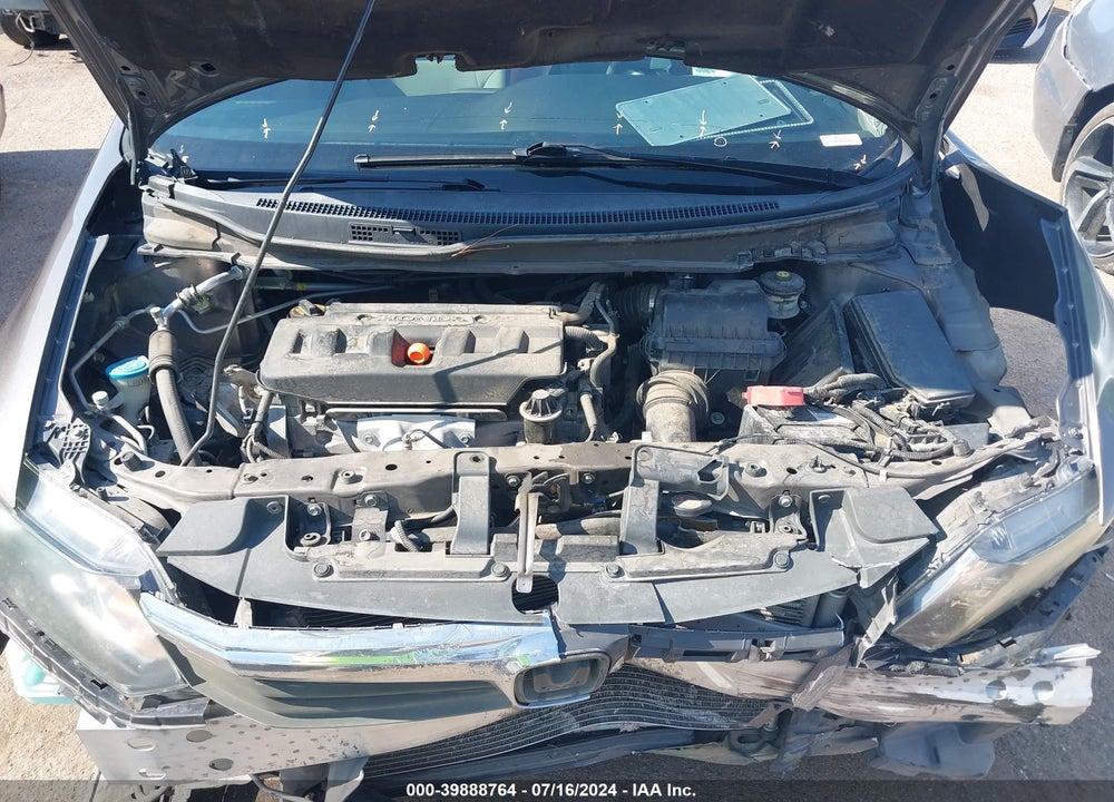 2012 HONDA CIVIC LX VIN: 19XFB2F5XCE353571