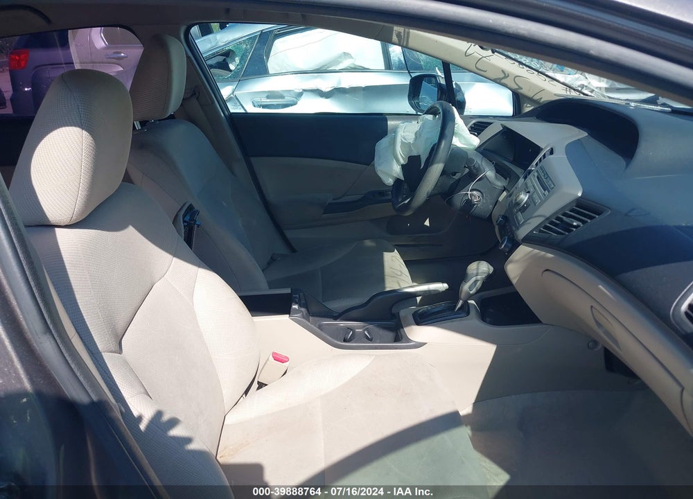 2012 HONDA CIVIC LX VIN: 19XFB2F5XCE353571