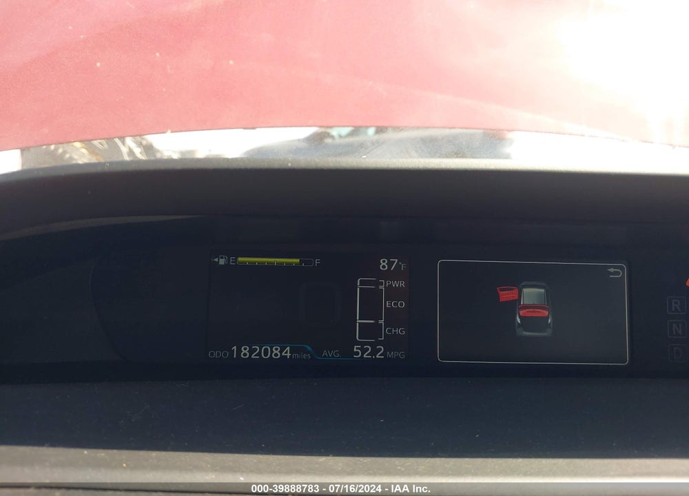 2019 TOYOTA PRIUS LE VIN: JTDKARFU6K3100433