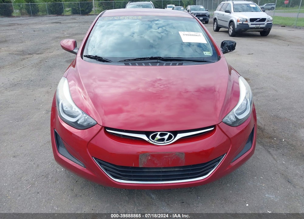 2016 HYUNDAI ELANTRA SE VIN: 5NPDH4AE0GH782065