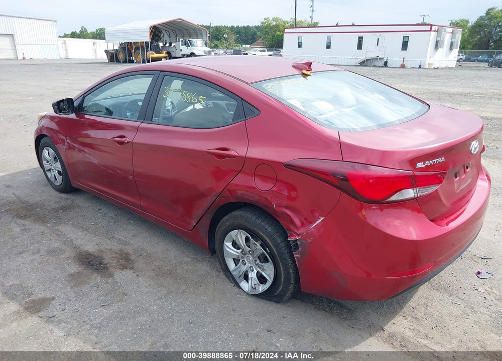 2016 HYUNDAI ELANTRA SE VIN: 5NPDH4AE0GH782065